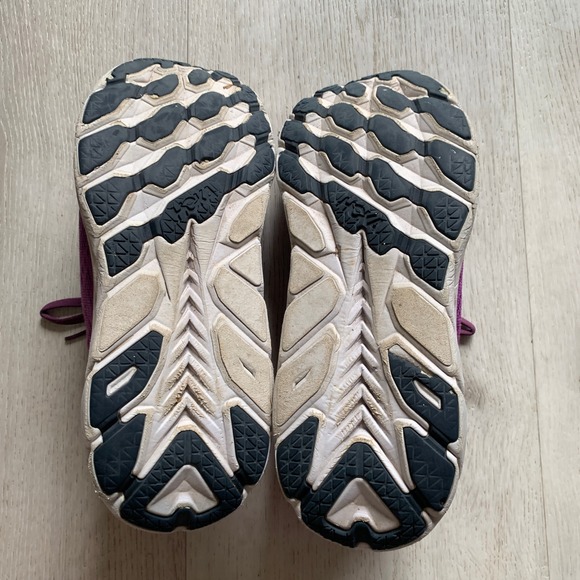 Hoka Clifton 8 Womens Running Shoes Purple Pink Athletic Sneakers - Picture 9 of 10